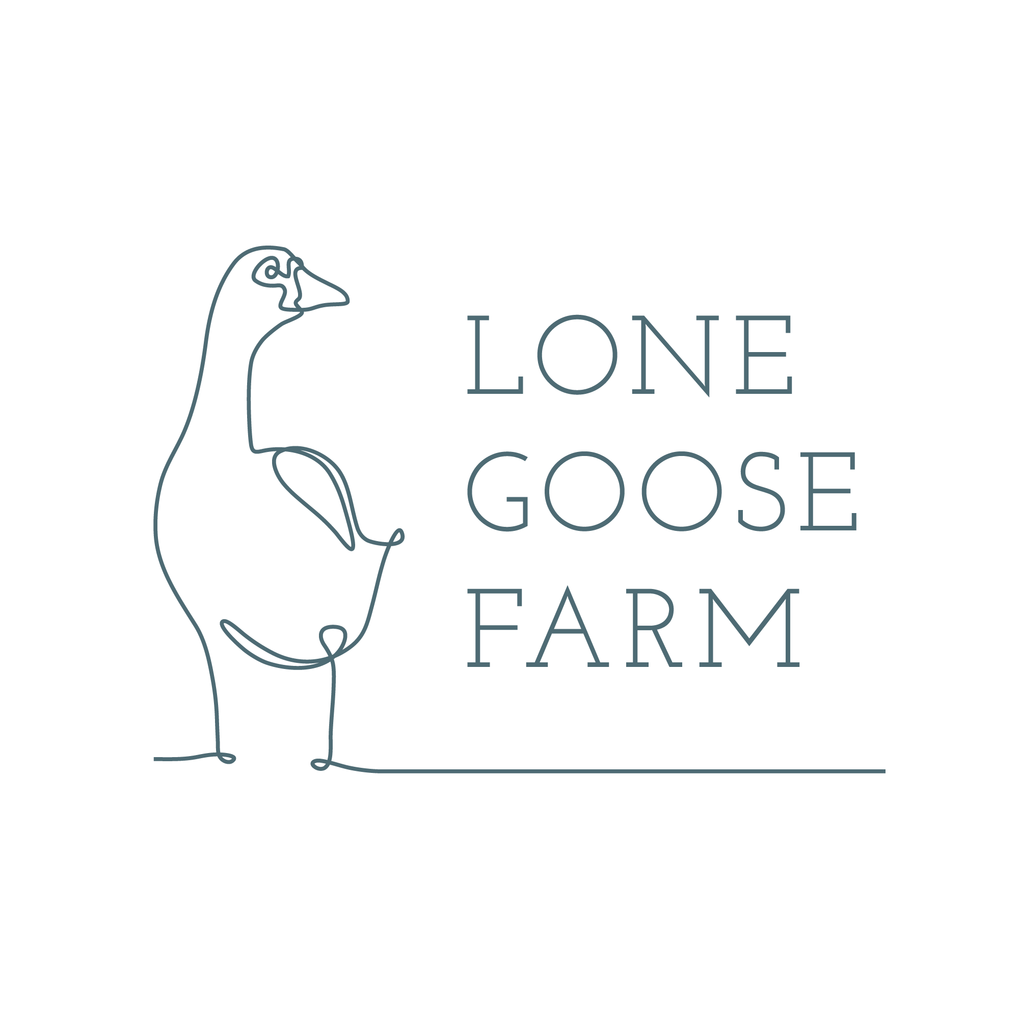 Lone Goose Farm Inverted Logo